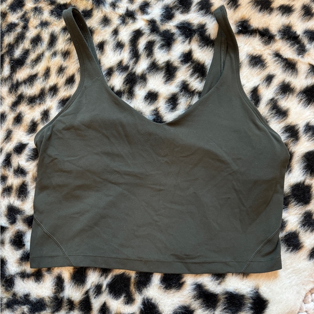 lululemon athletica Olive Green Tank Top